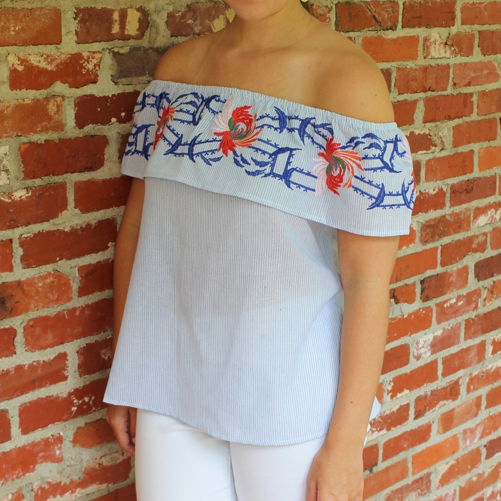OTS Embroidery top